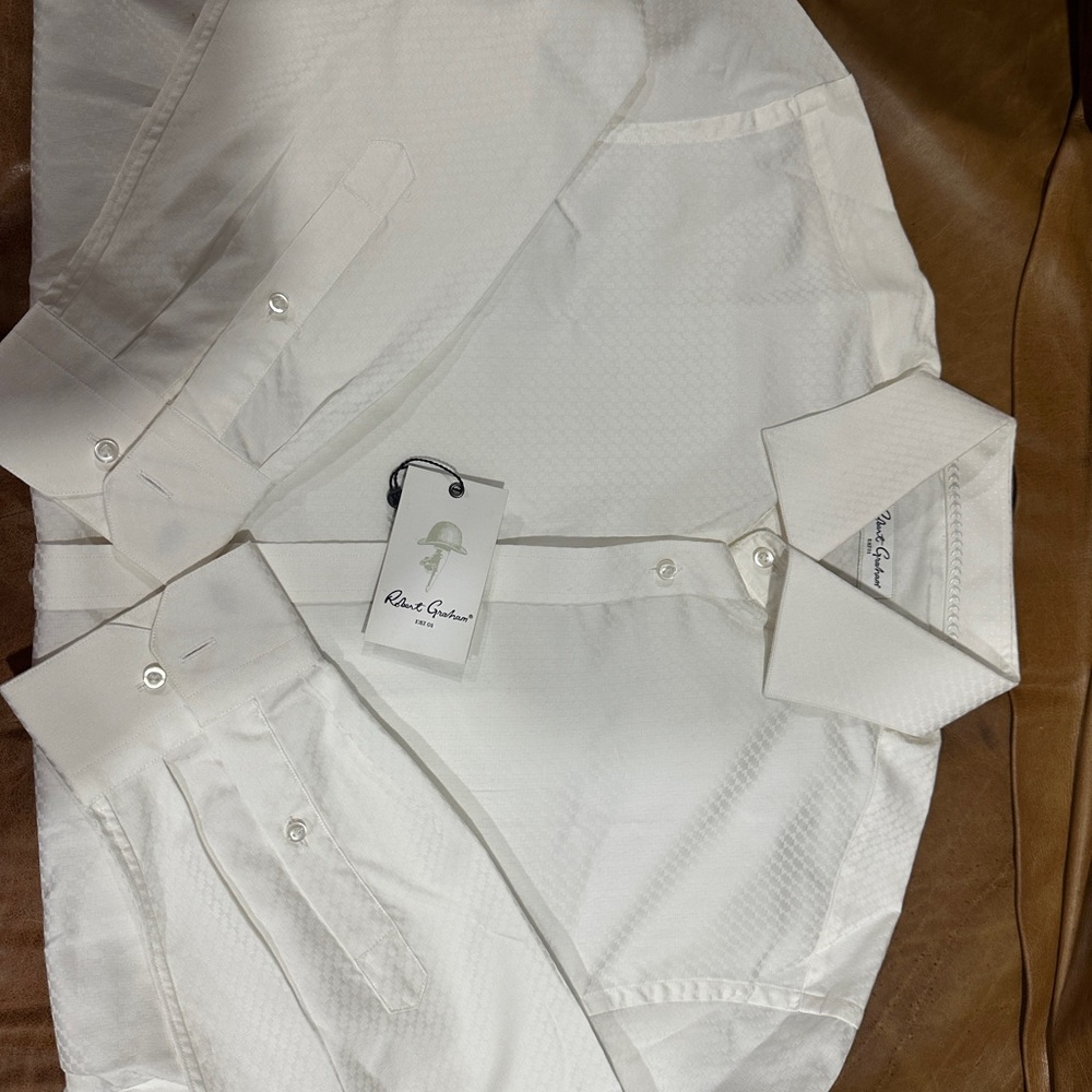 Robert Graham Elegant Cream Dress Shirt